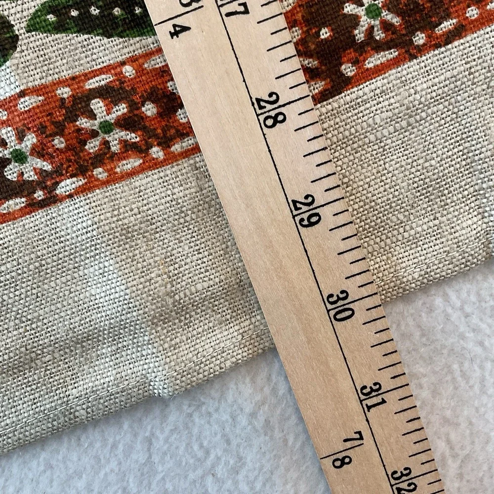 Kay Dee Handprints Linen Kitchen Towel Pineapple Floral Palm Leaves Vintage